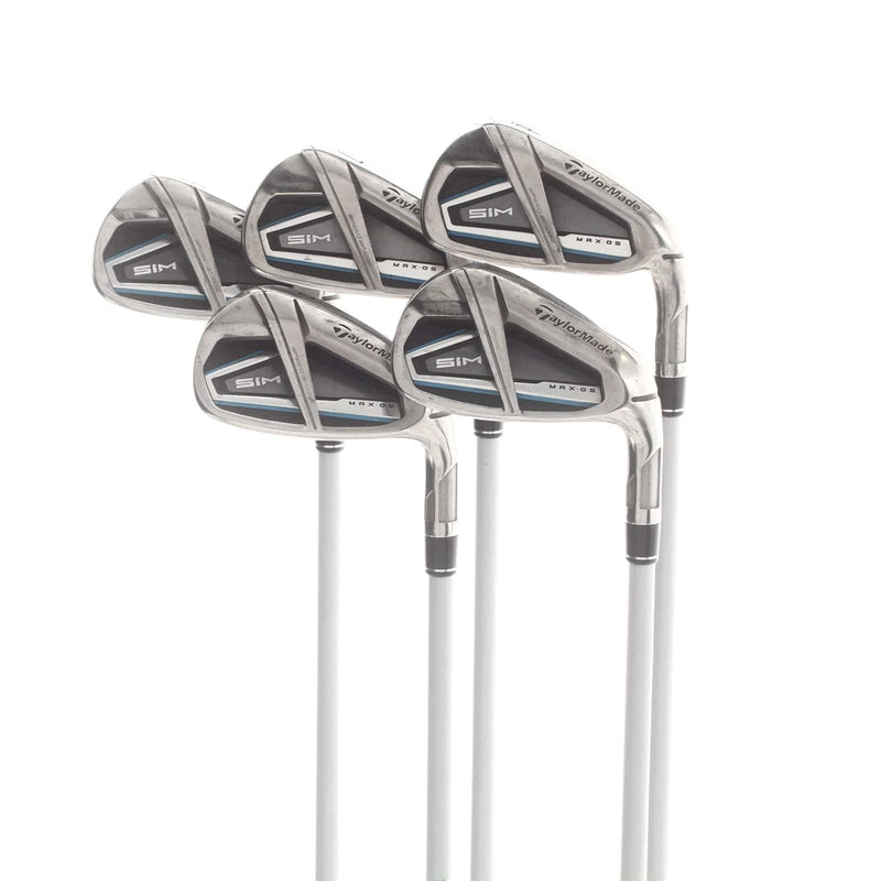 TaylorMade Sim Max OS Graphite Ladies Right Hand Irons 7-PW Ladies - Aldila NV 45