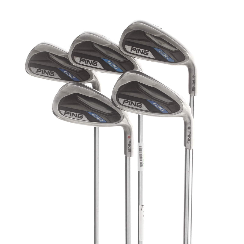 Ping G30 Steel Mens Right Hand Irons 5-PW Red Dot 1* Flat Regular - CFS