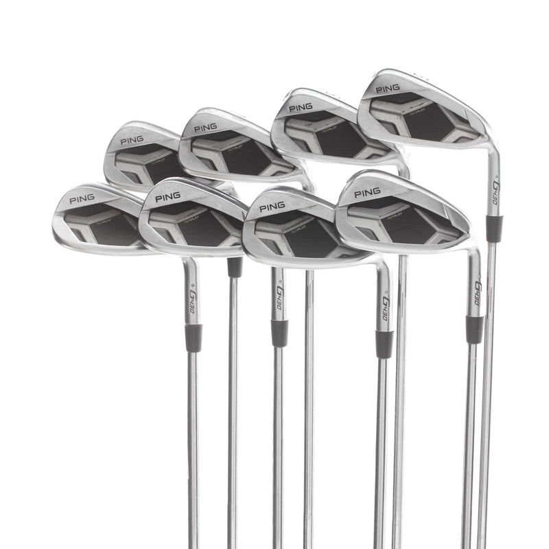 Ping G430 Steel Mens Right Hand Irons 5-SW+GW White Dot 3* Upright Stiff - True Temper Dynamic Gold 120 S300