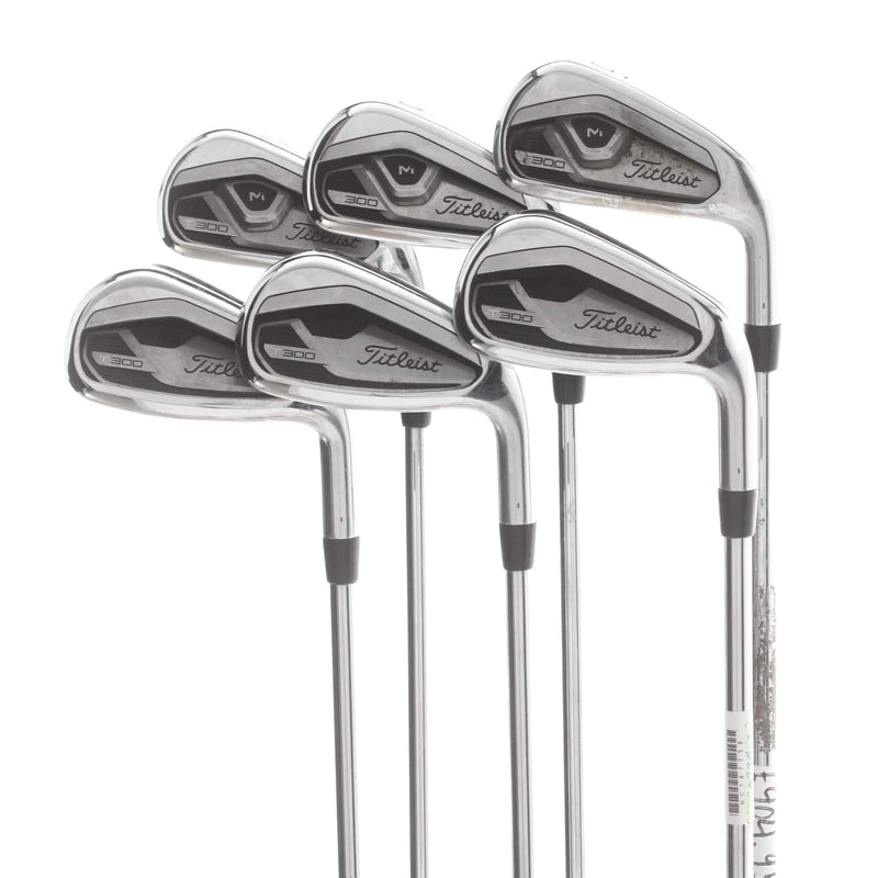 Titleist T300 2021 Steel Mens Right Hand Irons 5-PW Regular - True Temper AMT R300 Red