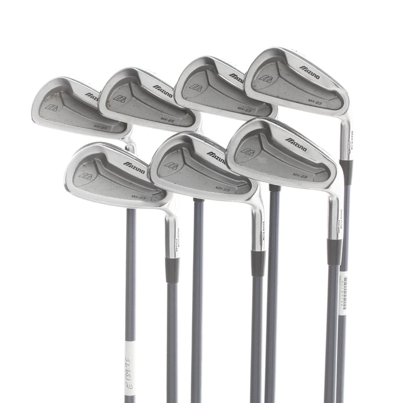 Mizuno MX-23 Graphite Mens Right Hand Irons 4-PW Stiff - Mizuno Exsar Blue