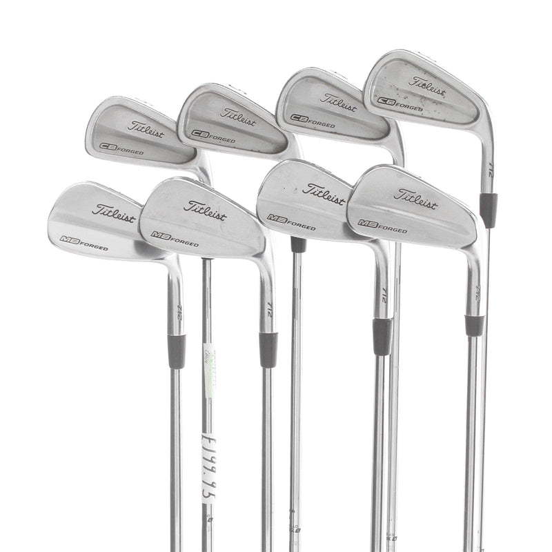 Titleist 712 CB/MB Steel Mens Right Hand Irons 3-PW Stiff - True Temper Dynamic Gold S300