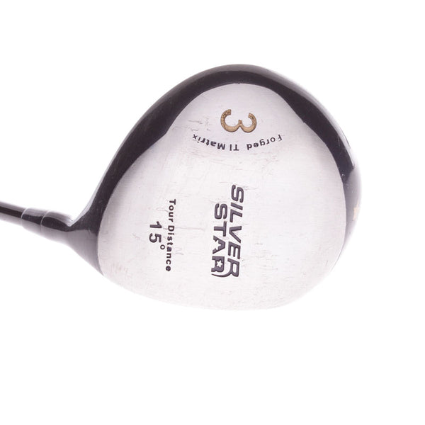 Silver Star Tour Distance Graphite Mens Right Hand Fairway 3 Wood 15 Degree Regular - Silver Star