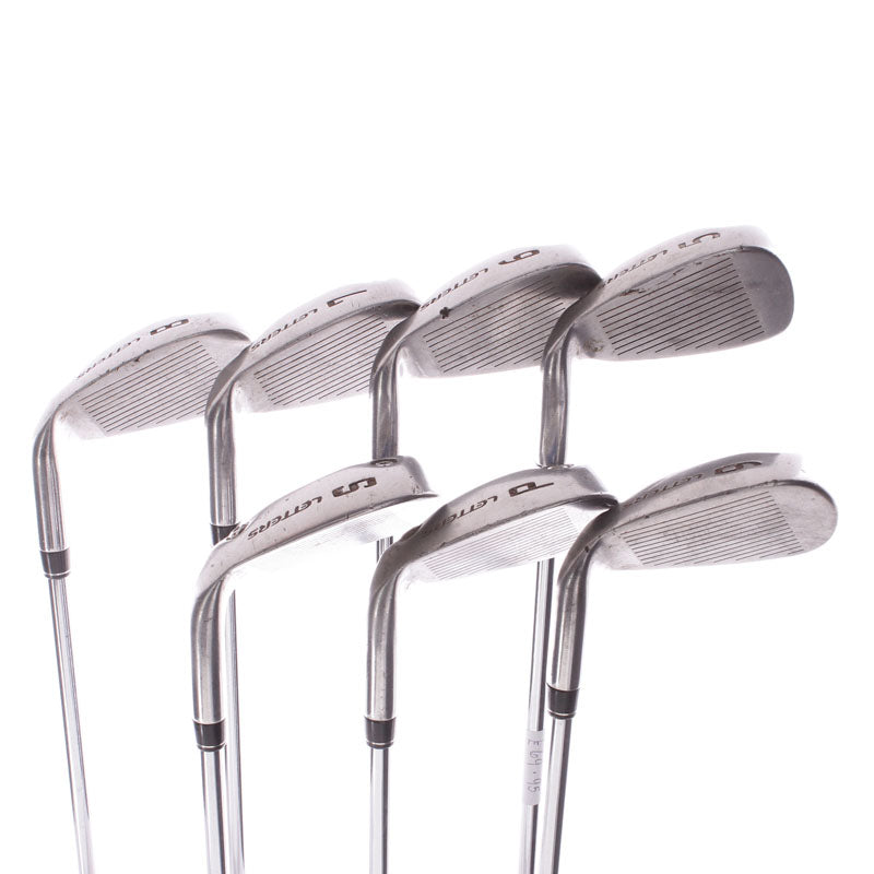 John Letters T7 + Steel Men's Right Hand Irons 5-SW Uniflex - John Letters