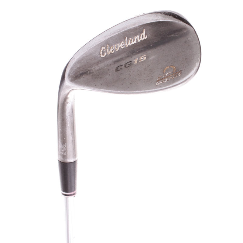 Cleveland CG15 Black Pearl Steel Men's Left Hand Sand Wedge 56 Degree 14 Bounce Wedge - Cleveland Traction