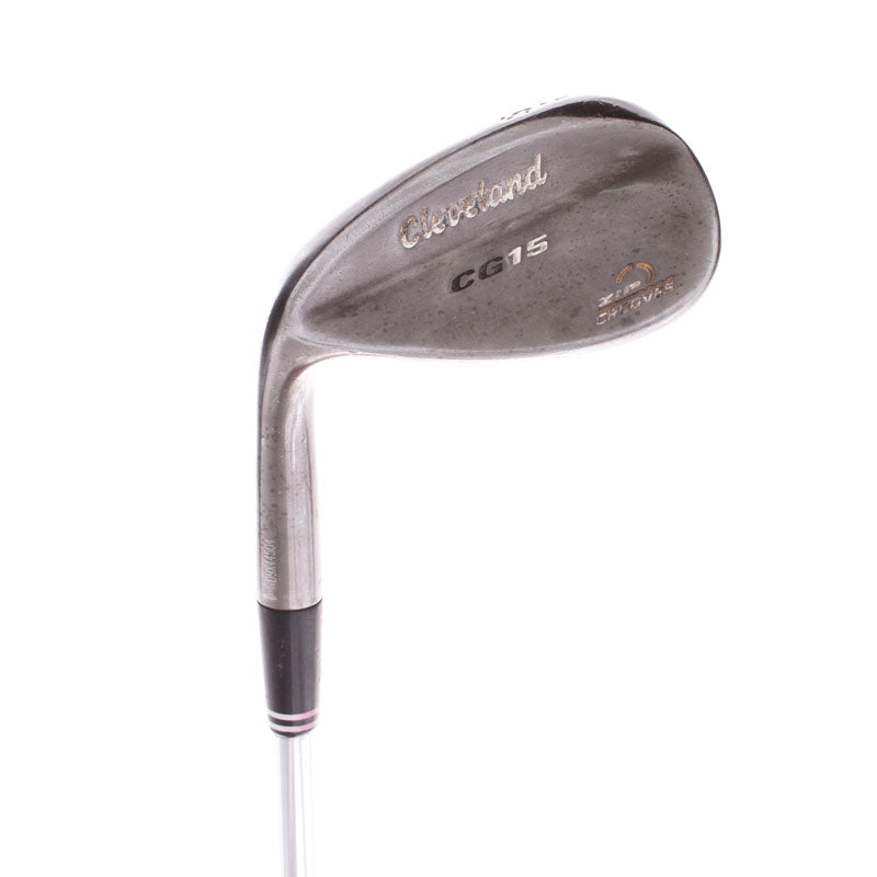 Cleveland CG15 Black Pearl Steel Men's Left Hand Gap Wedge 52 Degree 10 Bounce Wedge - Cleveland Traction