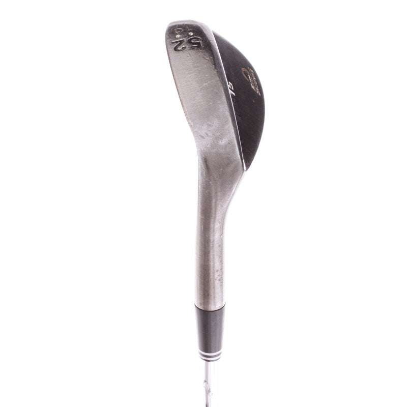 Cleveland CG15 Black Pearl Steel Men's Left Hand Gap Wedge 52 Degree 10 Bounce Wedge - Cleveland Traction