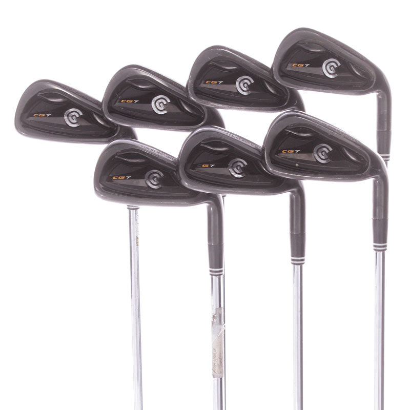 Cleveland CG7 Black Pearl Steel Men's Right Hand Irons 4-PW Regular - Cleveland Flight Speed