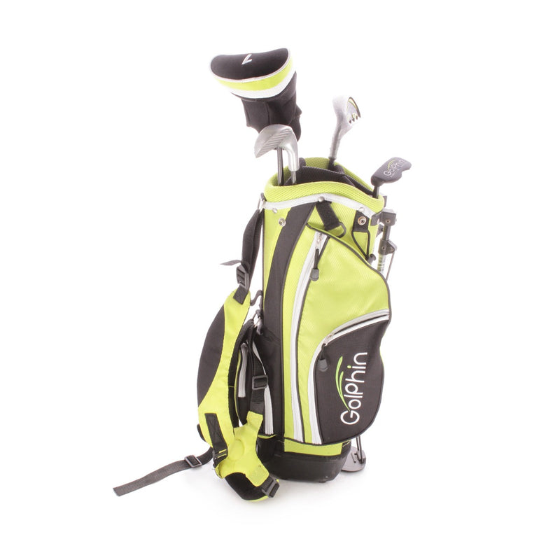GolPhin GFK 526 Five Piece Set Graphite Junior Left Hand Driver,7 Iron,Wedge,Putter & Bag Junior - GolPhin