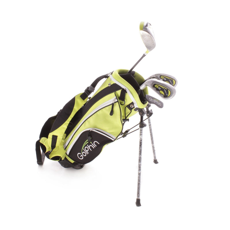 GolPhin GFK 526 Five Piece Set Graphite Junior Left Hand Driver,7 Iron,Wedge,Putter & Bag Junior - GolPhin