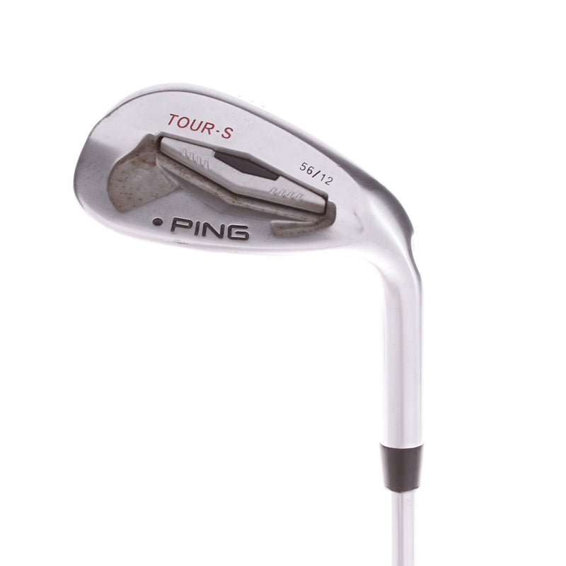 Ping Tour S Steel Men's Right Hand Sand Wedge Black Dot 56 Degree 12 Bounce Wedge - Ping AWT