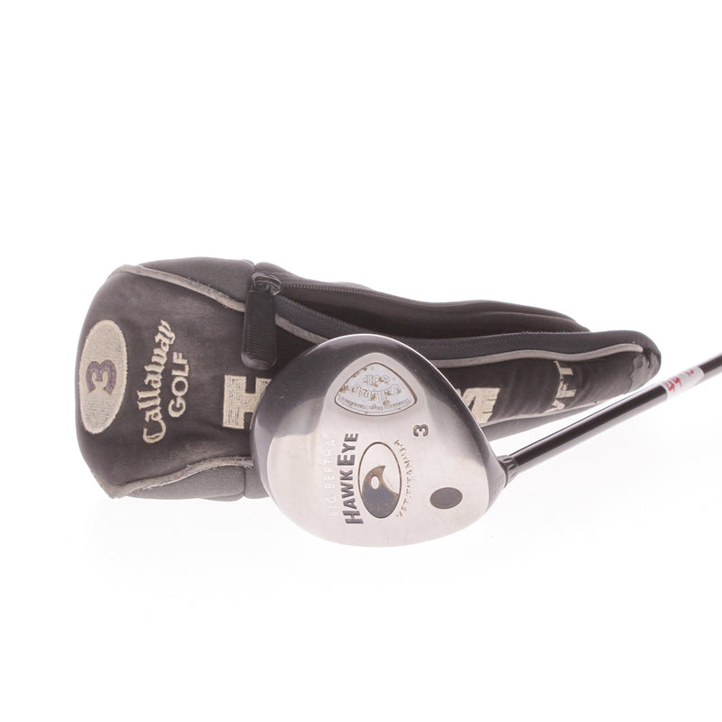 Callaway Big Bertha Hawk Eye Graphite Men's Left Hand Fairway 3 Wood 15 Degree Regular - Callaway System 60