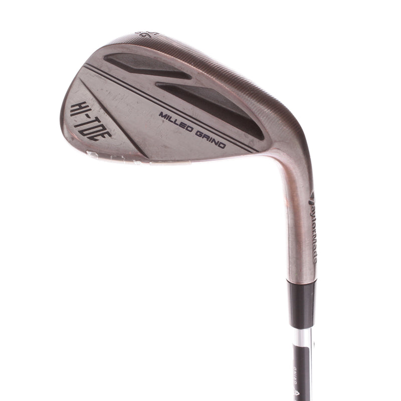 TaylorMade Milled Grind Hi Toe Steel Mens Right Hand Sand Wedge 56 Degree 10 Bounce Wedge - KBS Hi Rev 2.0