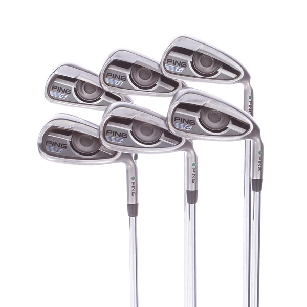Ping G-Series Steel Mens Right Handed Irons 5-PW Green Dot Regular - AWT 2.0