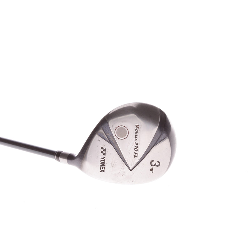 Yonex V Mass 270 FL Graphite Ladies Right Hand Fairway 3 Wood 18 Degree Yonex Ultimum 50 - Ladies