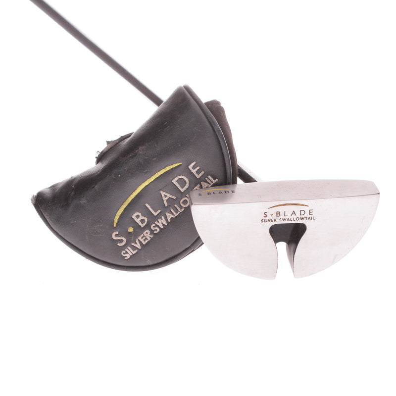 Silver Swallowtail S Blade Men's Left Hand Putter 32 Inches - G-Rip