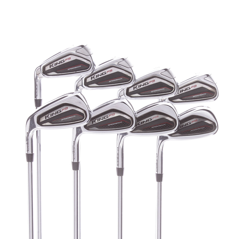 Cobra King F9 Speedback Steel Mens Right Hand Irons 4-PW+GW KBS Tour 90 - Stiff