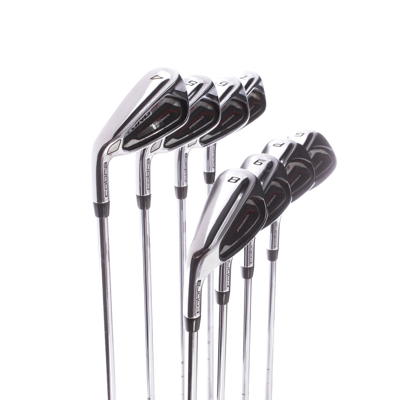 Cobra King F9 Speedback Steel Mens Right Hand Irons 4-PW+GW KBS Tour 90 - Stiff