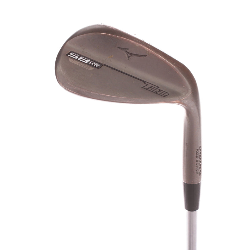 Mizuno T22 Copper Denim Steel Mens Right Hand Gap Wedge 58 Degree Wedge - Project X IO