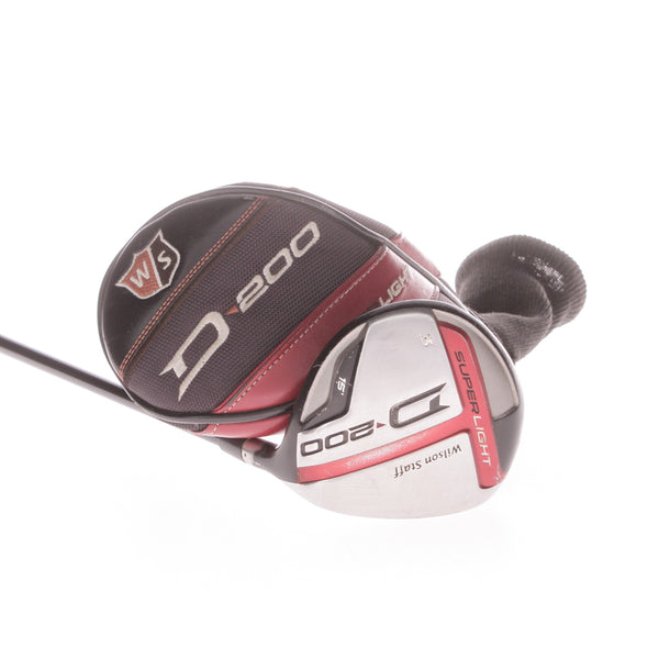 Wilson D200 Graphite Mens Right Hand Fairway 3 Wood 15 Degree Regular - Fujikura Pro 60