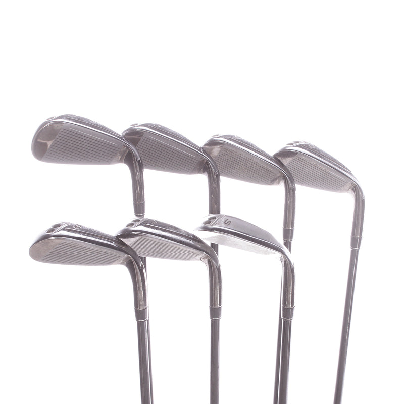 TaylorMade Rbladez Max Graphite Mens Left Hand Irons 5-SW Senior - Matrix Ozik Program 55