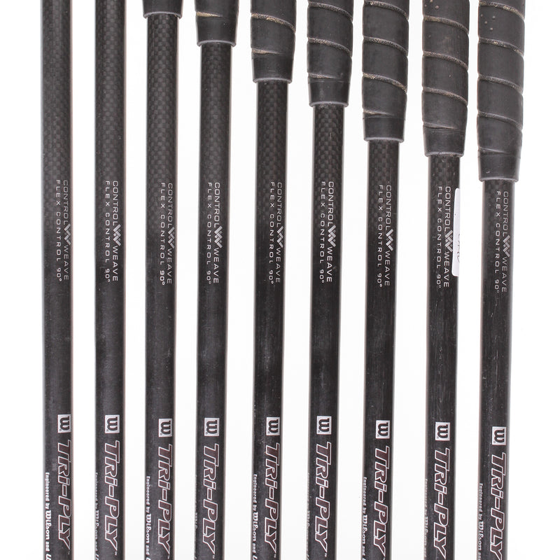 Wilson Staff Deep Red II Graphite Men's Right Hand Irons 3-SW Regular - Wilson Tri-Ply 535