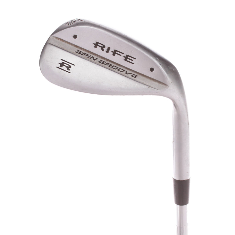 Rife Spin Groove Steel Mens Right Hand Sand Wedge 56 Degree Wedge - Rife