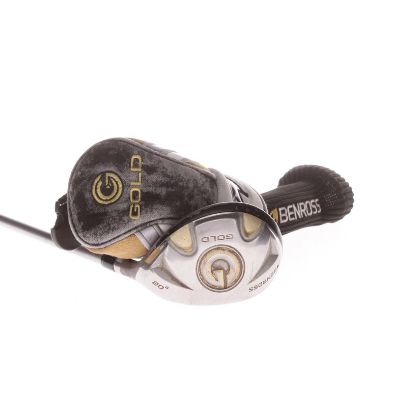 Benross Gold Graphite Mens Right Hand 7 Hybrid 20 Degree Regular - Aldila Gold