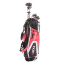 Slazenger V300 Steel Men's Left Hand Driver,3 Wood,4 Hybrid,5-SW Putter Plus Stand Bag Regular - Slazenger