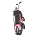 Slazenger V300 Steel Men's Left Hand Driver,3 Wood,4 Hybrid,5-SW Putter Plus Stand Bag Regular - Slazenger