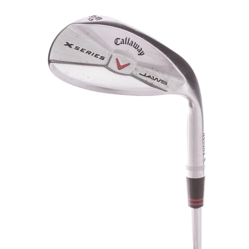 Callaway X-Series Jaws Chrome Steel Men's Right Hand Lob Wedge 58 Degree 13 Bounce Wedge - Callaway