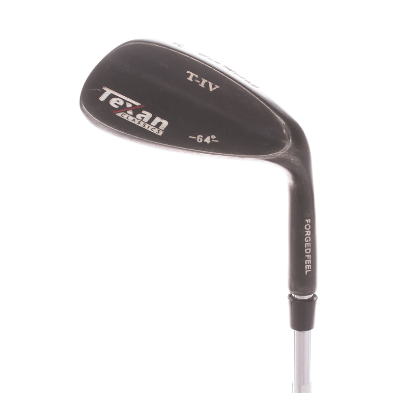 Texan T-IV Steel Mens Right Hand Lob Wedge 64 Degree Wedge - Texan Classics