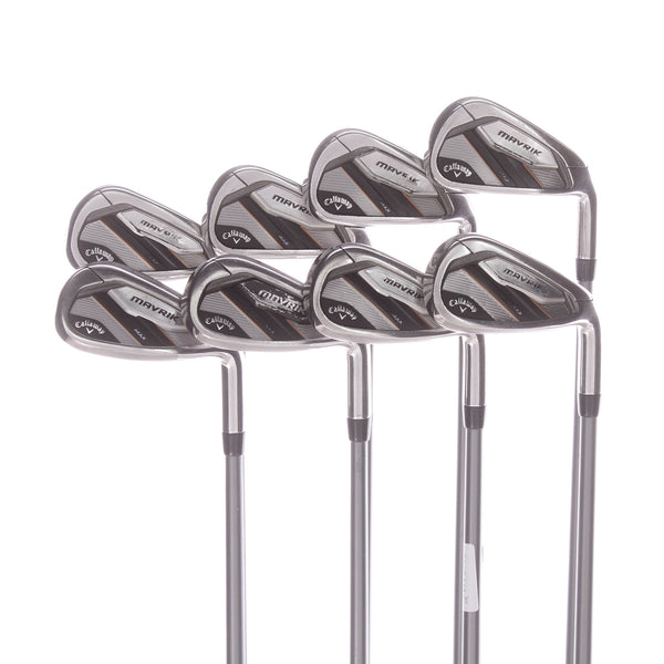 Callaway Mavrik Max Graphite Mens Right Hand Irons 5-SW+AW Senior - Project X Catalyst 55 5.0