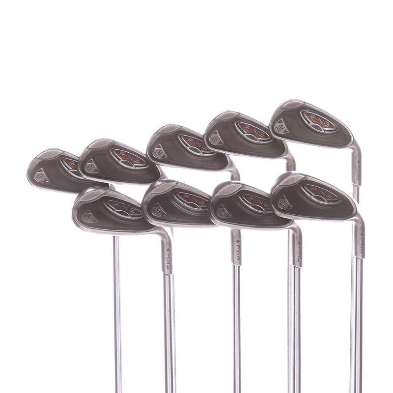 Ping G10 Steel Mens Right Hand Irons 4-SW+UW Black Dot Regular - Ping AWT 2.0 R