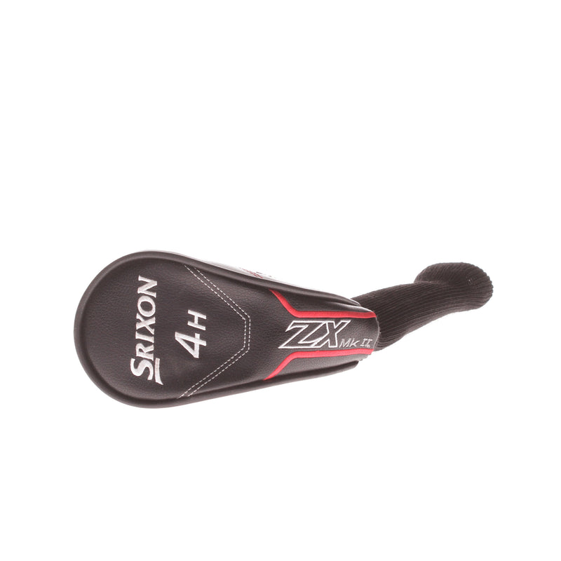 Srixon ZX Mens Left Hand Graphite 4 Hybrid 22 Degree Regular - Hzrdus Smoke  Red RDX 5.5 70