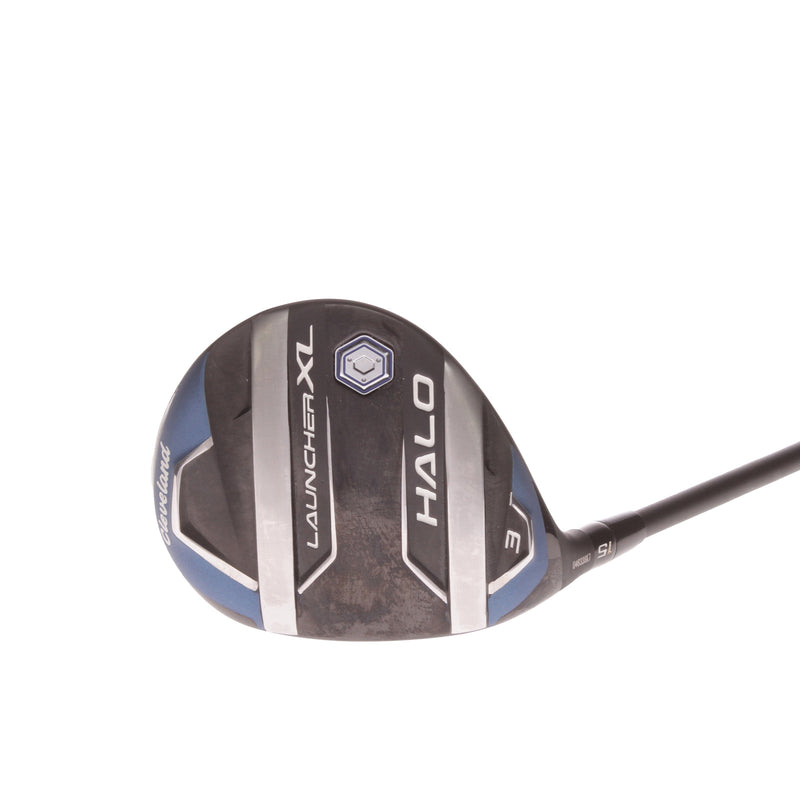 Cleveland Launcher XL Halo Graphite Mens Left Hand Fairway 3 Wood 15 Degree Regular - Project X Cypher FIfty