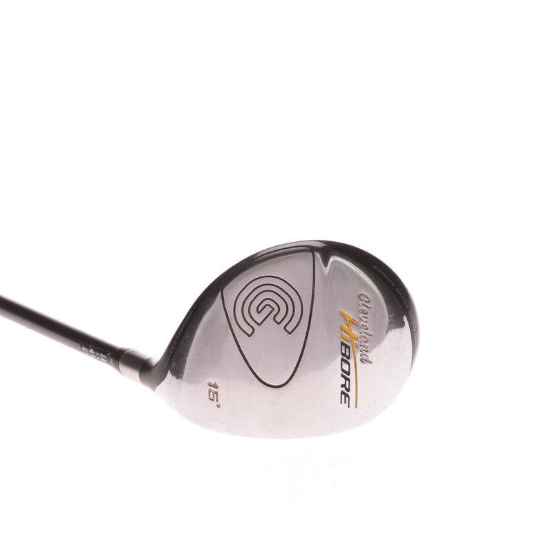 Cleveland HiBore Graphite Mens Right Hand Fairway 3 Wood 15 Degree Stiff - Fujikura 65 S