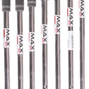 TaylorMade Stealth Steel Mens Left Hand Irons 5-SW Regular - KBS Max 85