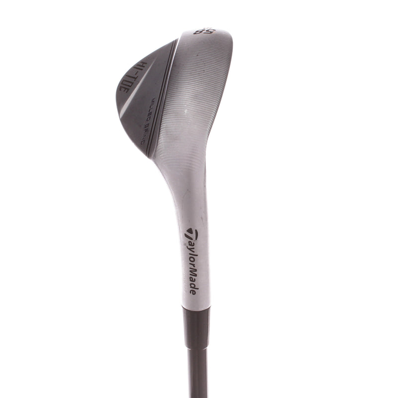 TaylorMade Milled Grind Hi-Toe Graphite Men's Right Lob Wedge 58 Degree 10 Bounce Stiff - Mitsubishi MMT 125 S