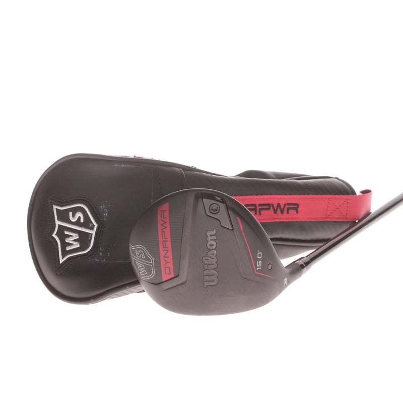 Wilson Staff Dynapower Graphite Men's Left Fairway 3 Wood 15 Degree Regular - Hzrdus RDX Smoke 5.5 60g