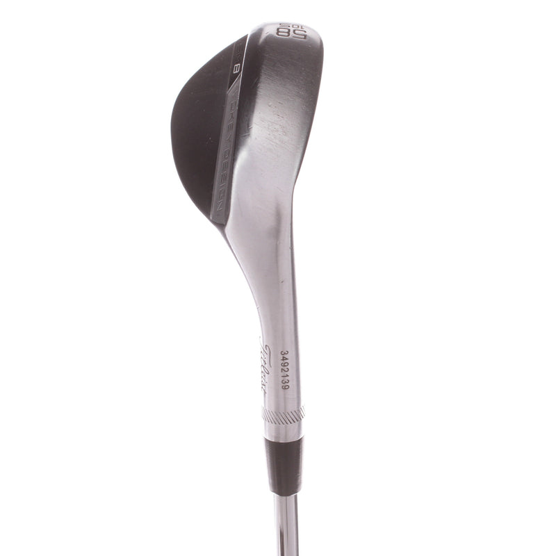 Titleist Vokey SM8 Chrome Steel Men's Right Lob Wedge 58 Degree 10 Bounce S Grind Wedge - BV Design