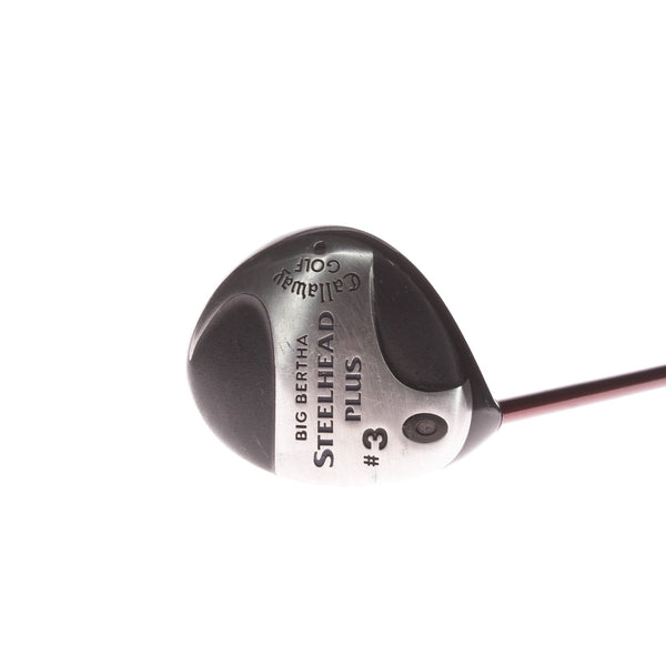 Callaway Big Bertha Steelhead Plus Men's Left Graphite Fairway 3 Wood 15 Degree Stiff - Grafalloy ProLite 3.5 S