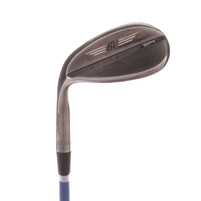 Titleist Vokey SM8 Brushed Steel Steel Men's Left Lob Wedge 58 Degree 12 Bounce D Grind Wedge - BV Design
