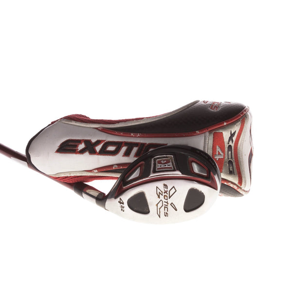 Tour Edge Exotics XCG 4 Men's Right Graphite 4 Hybrid 22 Degree Regular - Fujikura Motore Exotics 75 R