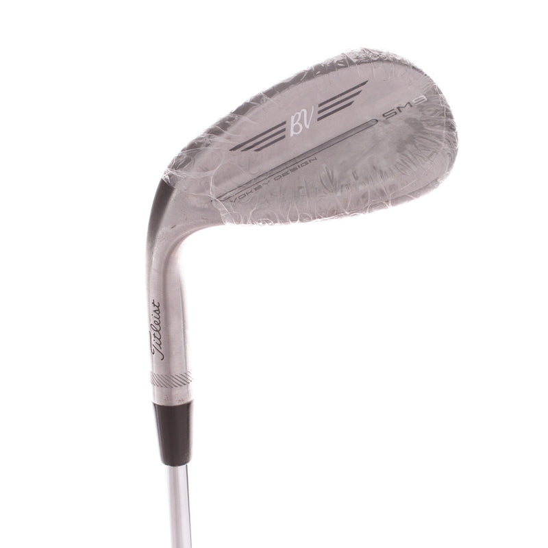 Titleist Vokey SM9 RAW Steel Men's Left Lob Wedge 58 Degree 12 Bounce D Grind Wedge - BV Vokey Wedge