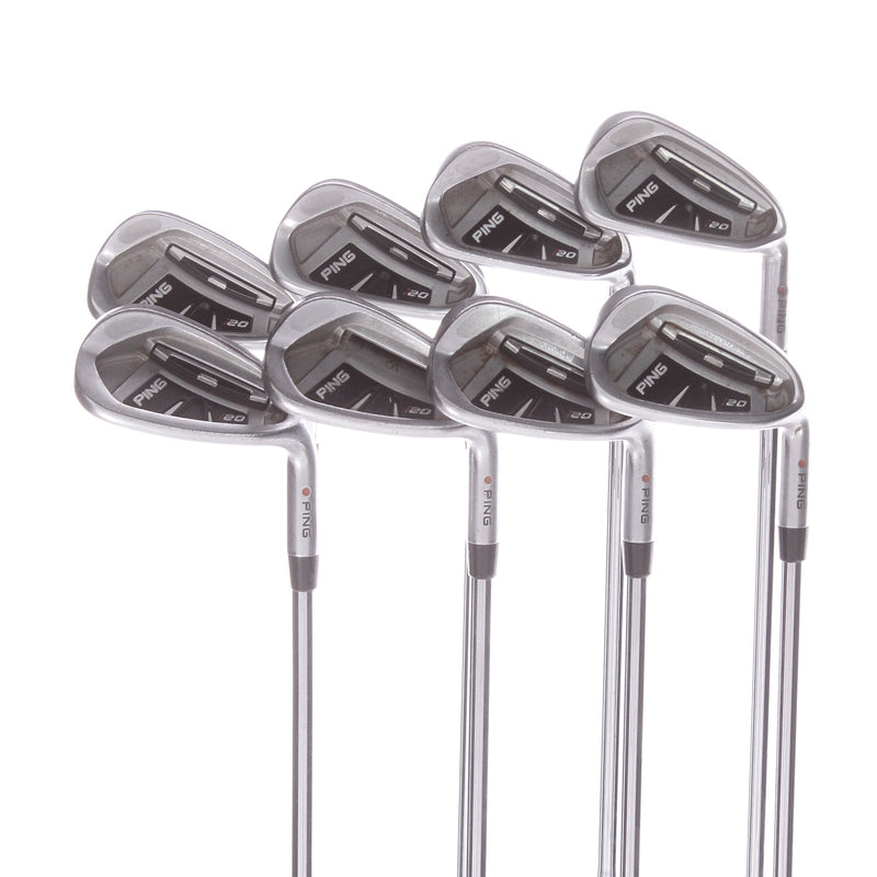 Ping i20 Steel Men's Right Irons 5-SW+GW Orange Dot  Regular - Ping CFS R