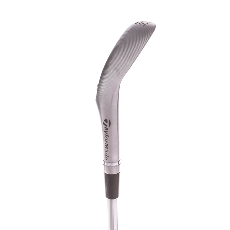 TaylorMade Milled Grind 4 Steel Men's Right Gap Wedge 50 Degree 9 Bounce Wedge - True Temper Dynamic Gold 115