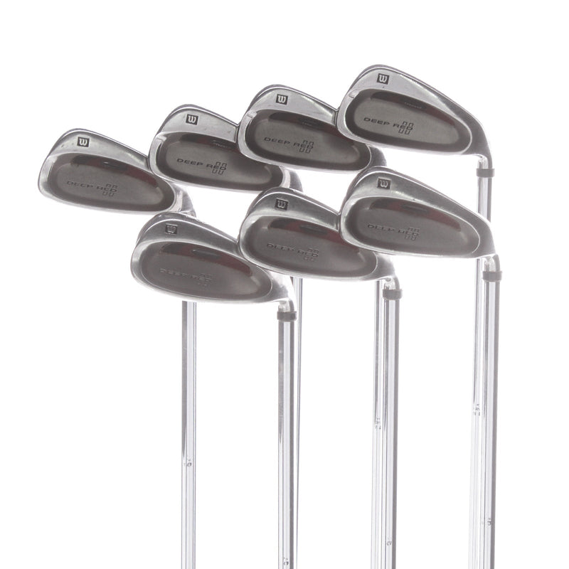 Wilson Deep Red II Steel Men's Right Irons 4-PW Regular - Wilson Step Control