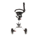 iCart Uno 3-Wheel Push Trolley - White/Red/Black