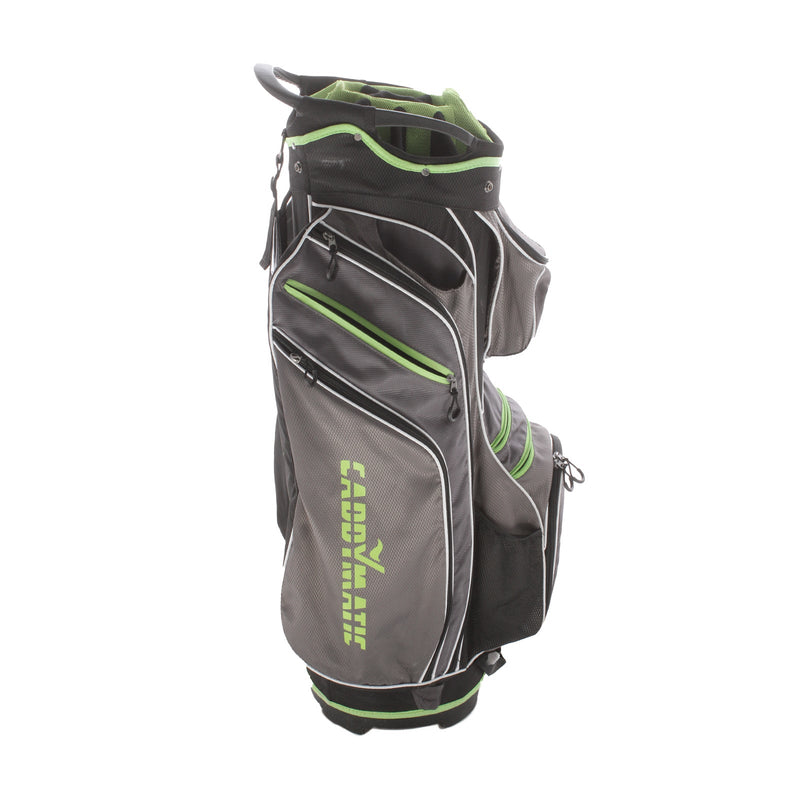 Caddymatic Cart Bag - Black/Silver/Green